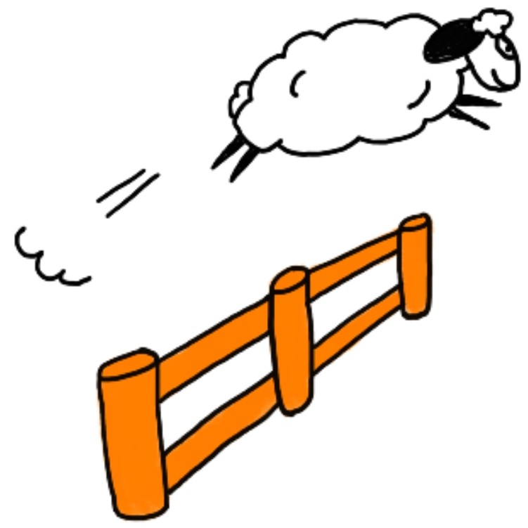 Mouton qui saute la barrière, pour illustrer le potentiel du Coaching Pratix